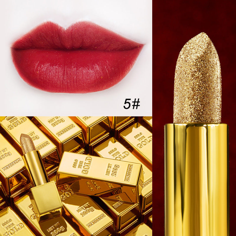Velvet Matte Gold Lipstick – Non-Stick, Long-Lasting Shine Velvet Matte Non-stick Cup Is Not Easy T | Ectron Online