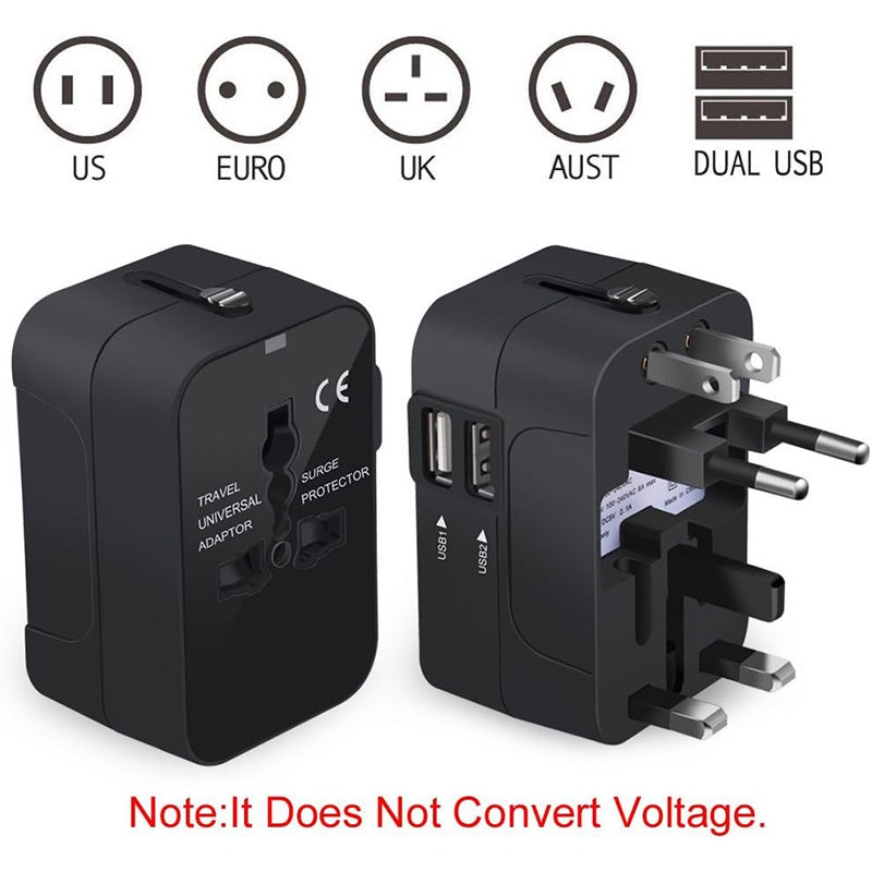 Universal All-in-One Travel Adapter with USB-C | Worldwide Charger