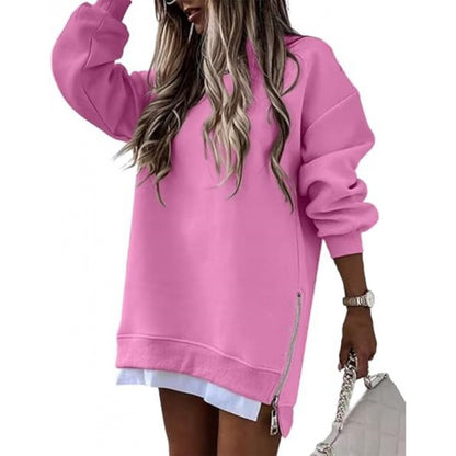 Women's Fall Winter Pullover | Side Zipper Stitching Fashion Sweater Fall Winter Fashion Stitching Side Zippe | Ectron Online