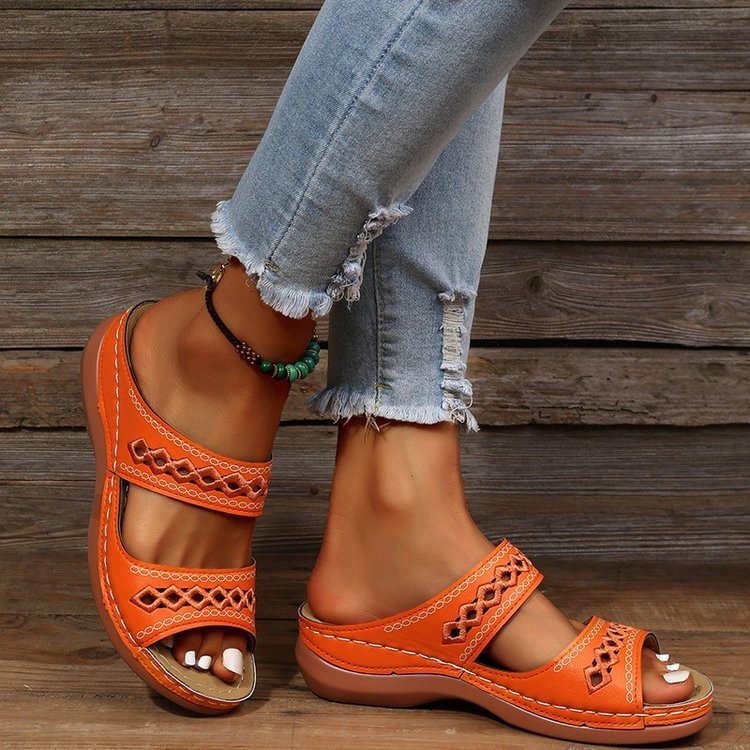 New One-word Slippers For Women Spring New Muffin Platform Slippers New One-word Slippers For Women Spring N | Ectron Online