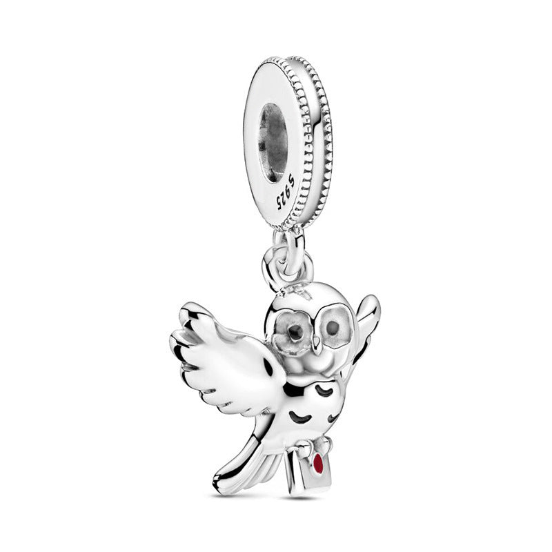 Beads New White Copper Wings Owl Pendant - DIY Magic Ornament Beads | Ectron Online