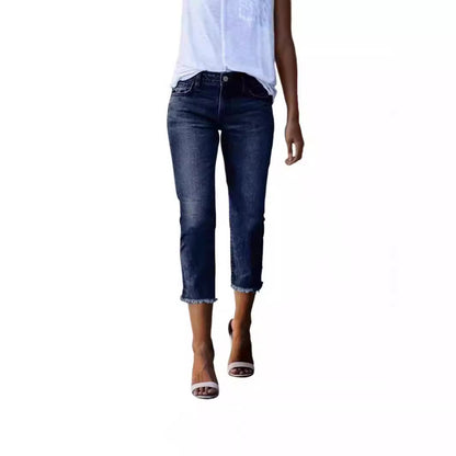 Women's Retro Slim-Fit Stretch Jeans | Trendy Vintage Denim Pants Fashionable Retro Slim-fit Stretch Jeans | Ectron Online