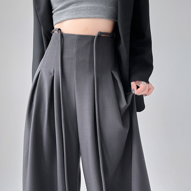 High Waist Drooping Loose - Loose Trousers Casual Pants High Waist Drooping Loose Loose Trousers | Ectron Online