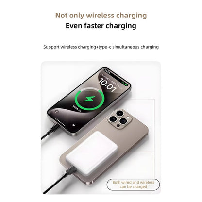 10,000mAh Magnetic Fast Charging Power Bank | Mini Wireless Charger Portable Magnetic Fast Charging Power Ba | Ectron Online