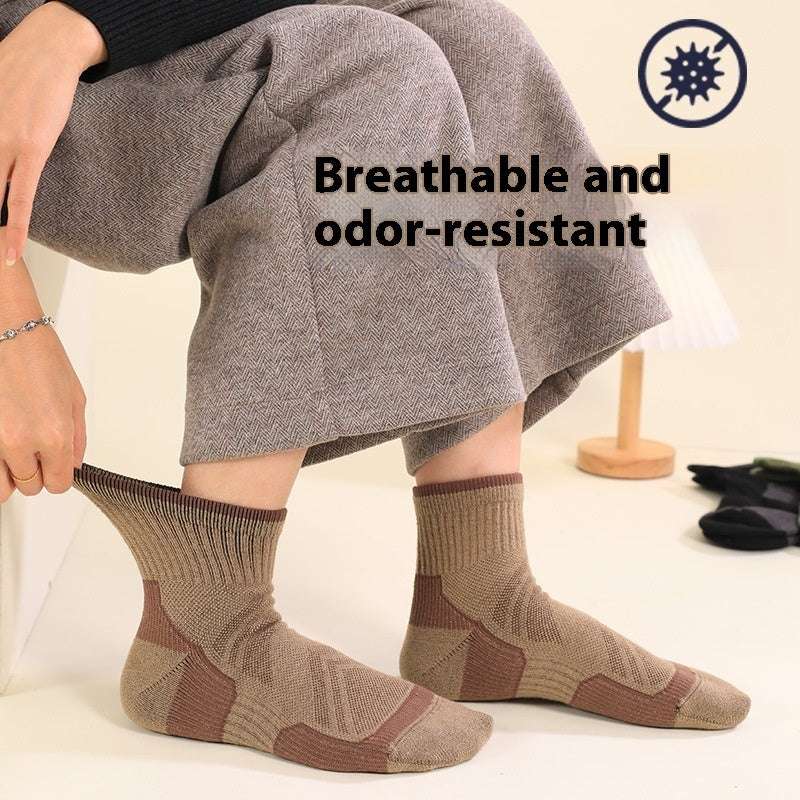 Men's Outdoor Non-slip Wear-resistant Sweat-absorbent Breathable Wool Socks