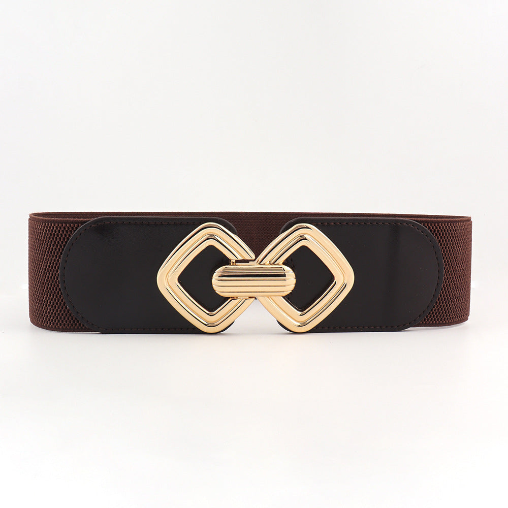 Elastic Waistband Women's Wide Waist Seal Decoration Belt | Ectron Online