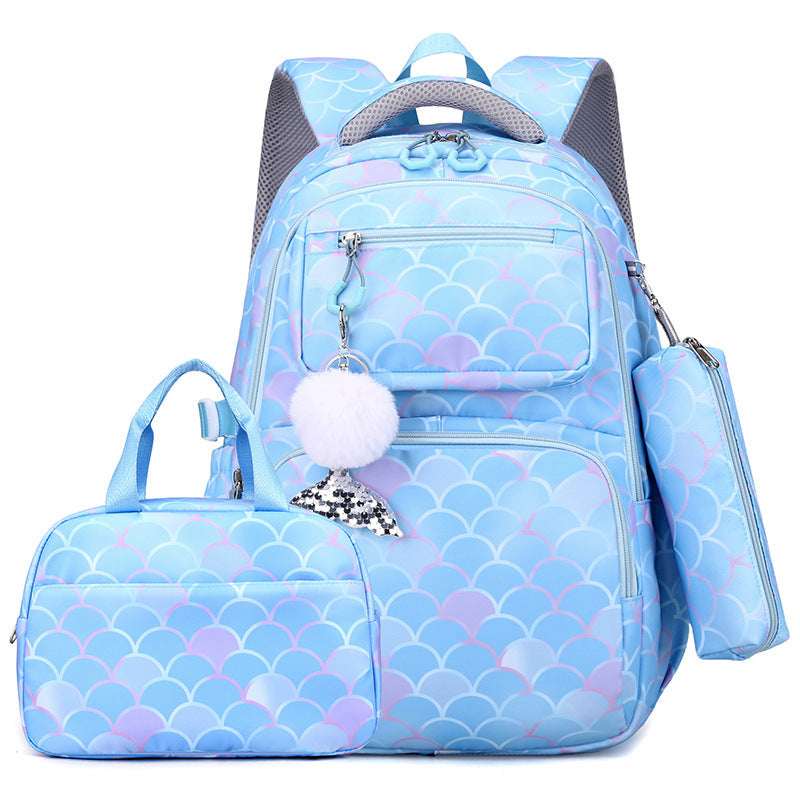 Printed Primary School Backpack | Burden Alleviation & Waterproof Printed Primary School Student Schoolbag | Ectron Online