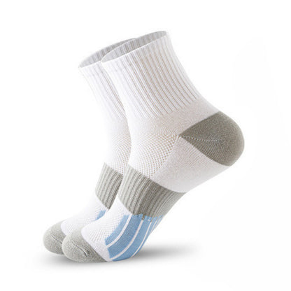 Men's Middle Tube Socks Color Matching Sports Basketball Socks