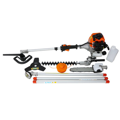 4-in-1 Gas Powered Garden Tool System - Pole Saw & Trimmer