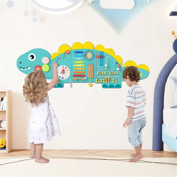 11-in-1 Dinosaur Wall Busy Board