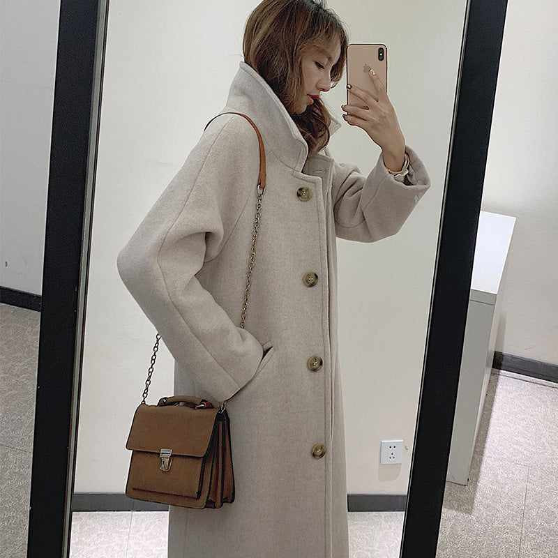 Popular Thin Woolen Cloth Trendy Fashionable Women's Coat