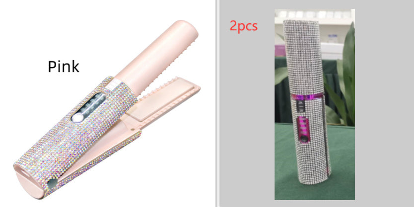 2-in-1 Electric USB Hair Straightening Brush & Curler 2-In-1 Electric USB Hair Straightening B | Ectron Online