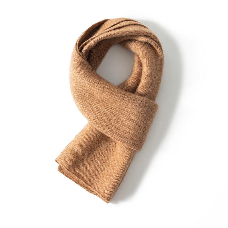 Brown scarf on a white background