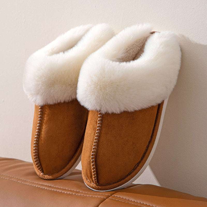 Fluffy Cotton Slippers – Warm Indoor Shoes for Autumn & Winter Fluffy Slippers Autumn Winter Home Indoo | Ectron Online