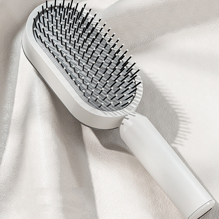 Self-Cleaning Hair Brush - One-Key Hair Removal & Scalp Massage Comb