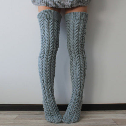 Women's Twist Knit Over The Knee Stockings