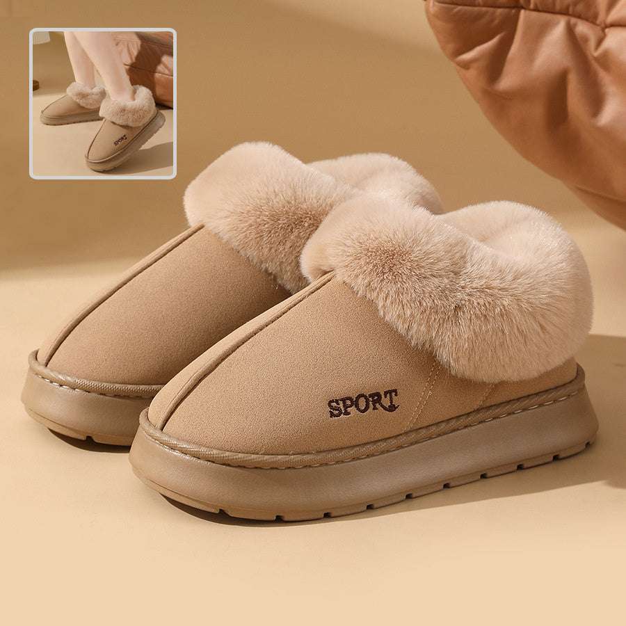 Plush Cotton Shoes for Women – Warm Winter Home & Outdoor Boots Plush Cotton Shoes For Women Winter Warm | Ectron Online