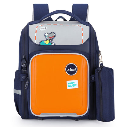 Schoolbag Boys And Girls Burden Reduction Spine Protection Water-proof Large Capacity