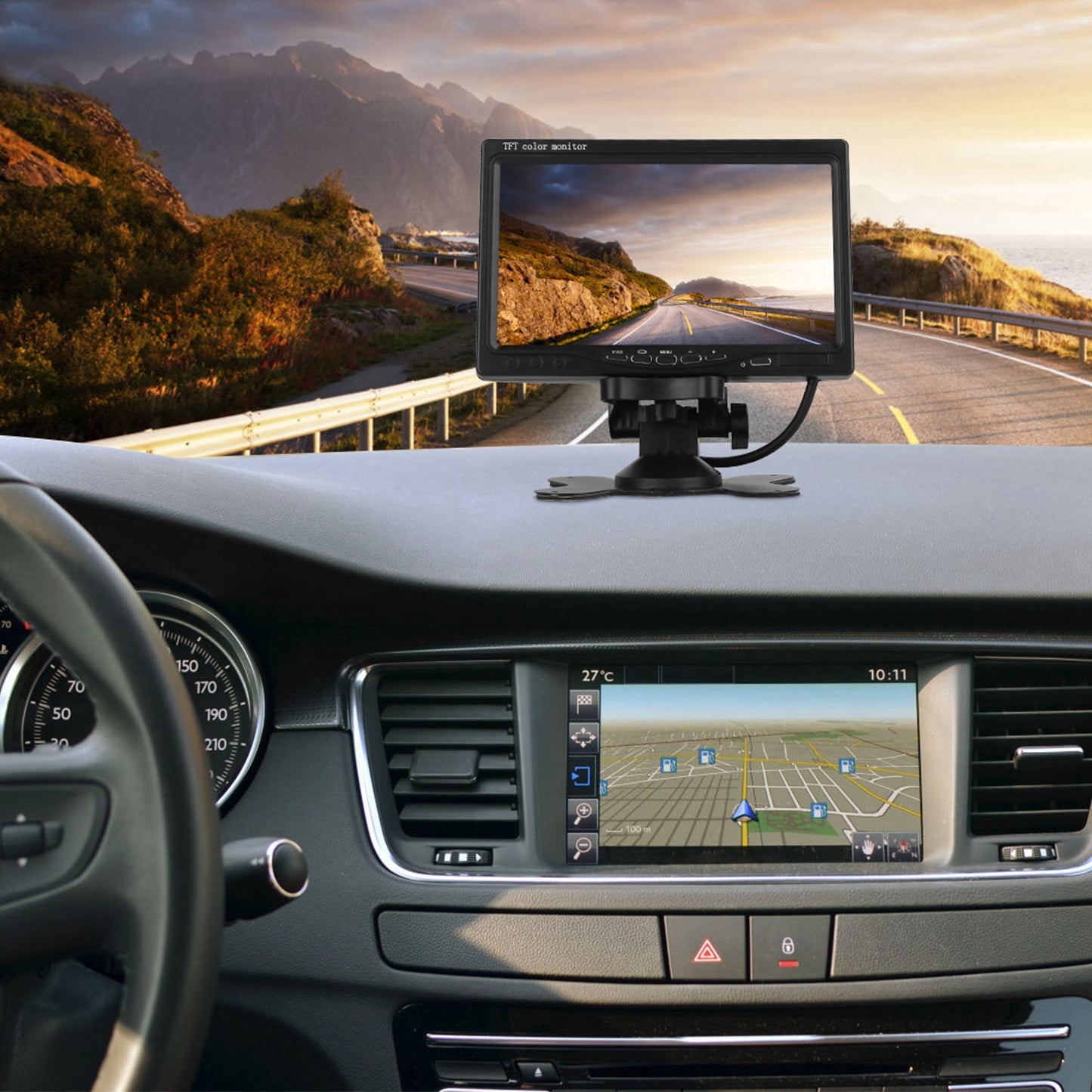 7" Screen Backup Camera System - IP67 1Pc 7In Screen Backup Camera System Vehi | Ectron Online