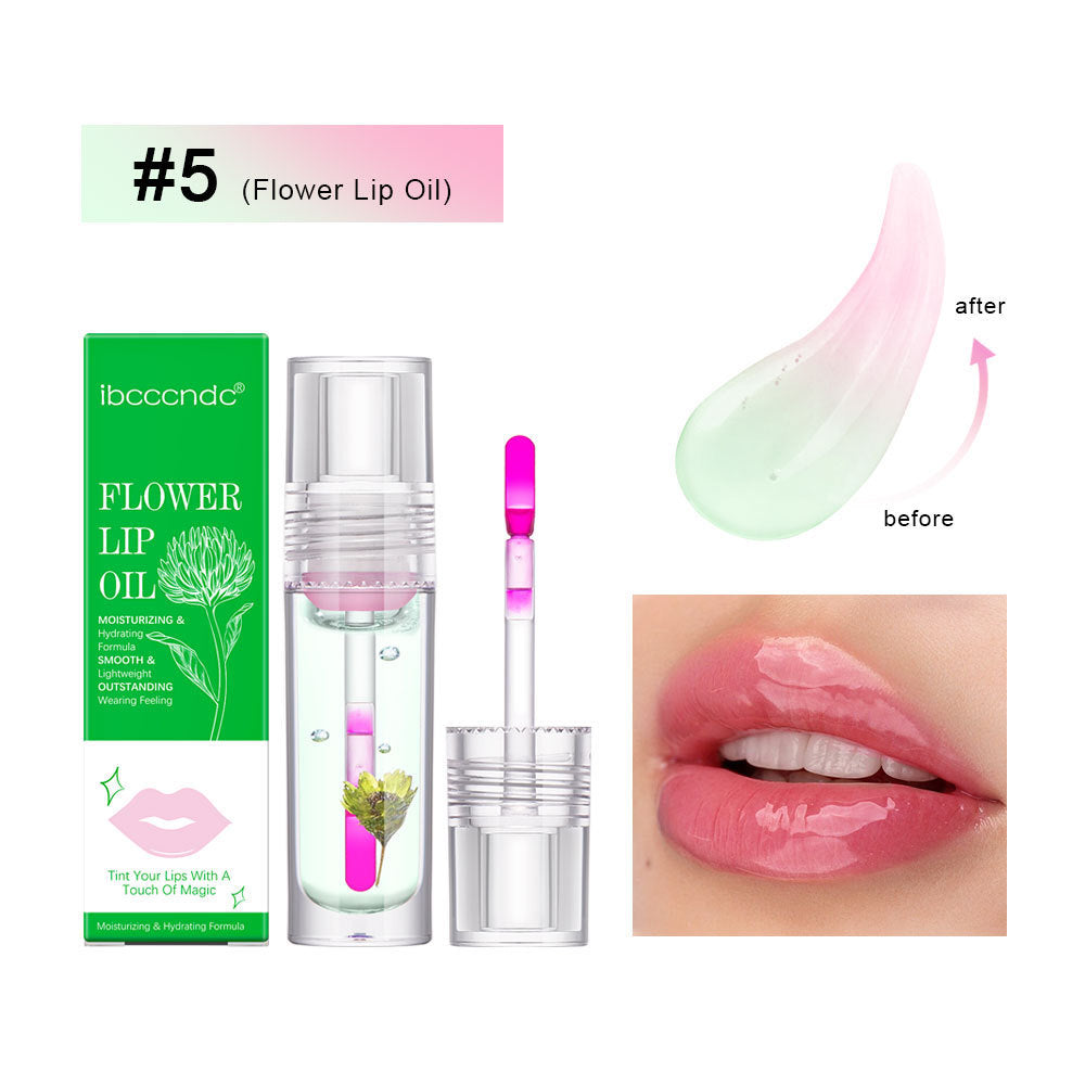 Flower Color-Changing Lip Oil | Moisturizing & Clear Flower Color Changing Lip Oil Moisturizi | Ectron Online