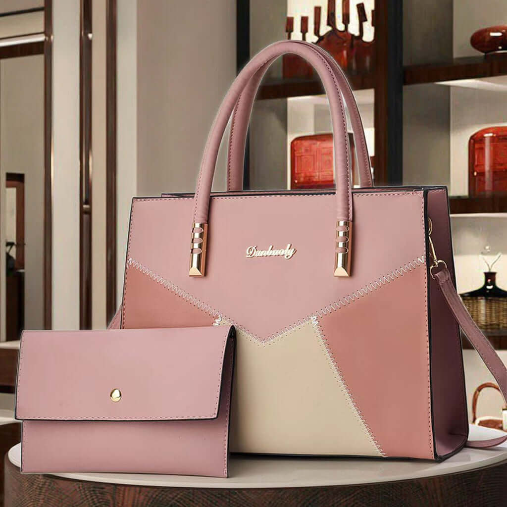 2-in-1 Exquisite Trendy Shoulder Bag Set - Luxury Leather Tote 2-in-1 Exquisite Trendy Women's Shoulder | Ectron Online