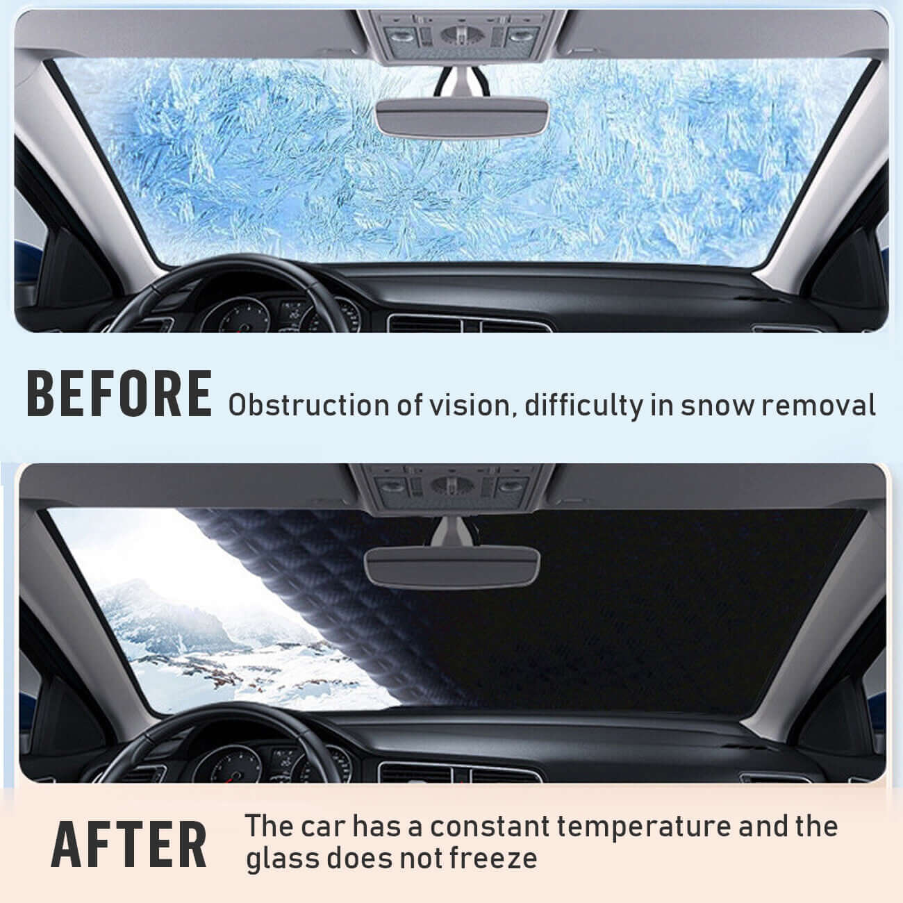 Universal Car Windshield Snow Cover Universal Car Windshield Snow Cover Magn | Ectron Online