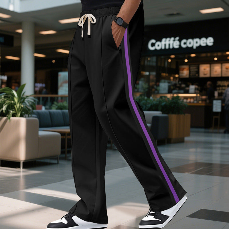Contrast Stripe Sports & Casual Sweatpants Contrast Color Side Stripe Sports Speake | Ectron Online