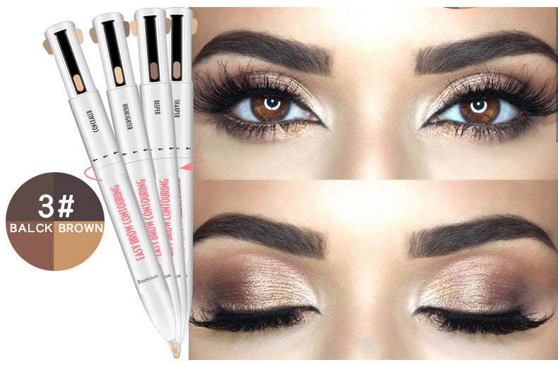 3-in-1 Foldable Eyebrow Shaping Set – Adjustable Stencils Kit Eyebrow Shaping Set 3 In 1 Foldable Adju | Ectron Online