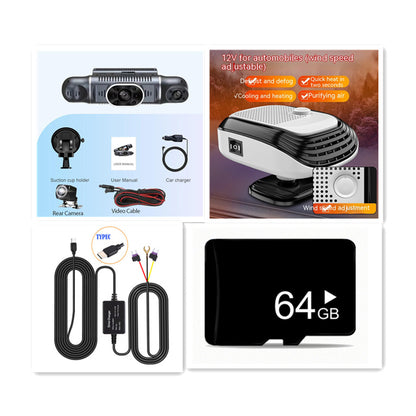 Four-record Wifi Driving Recorder HD Night Vision Wide Angle 4-way