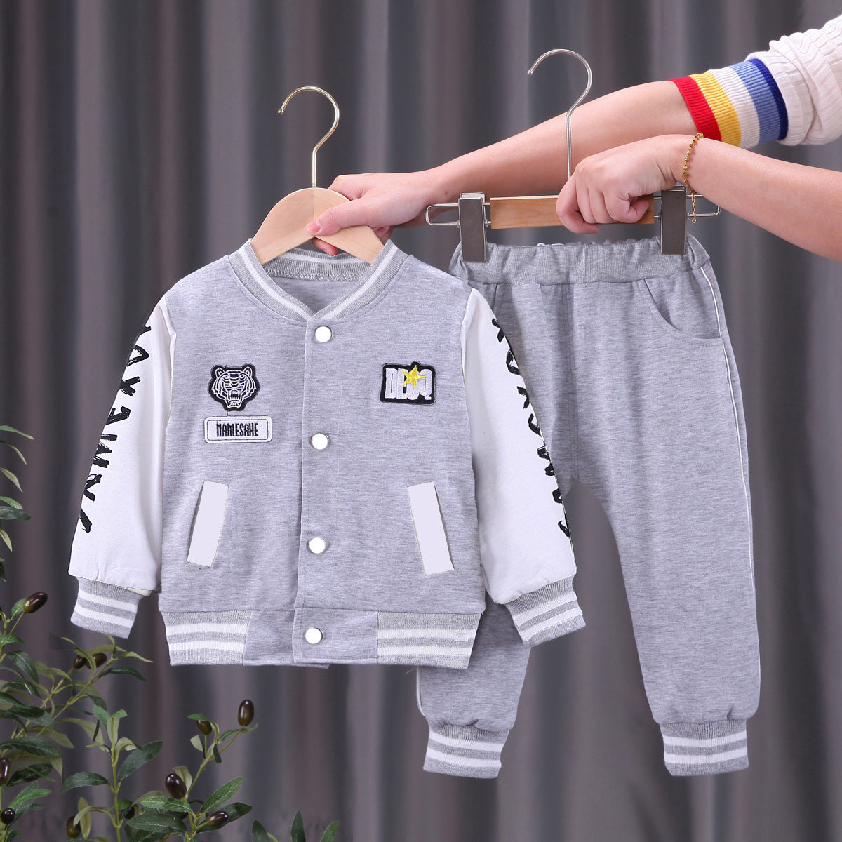 Boys' Baseball Jacket | Korean Two-piece Set Boys Baseball Jacket Korean Two-piece Se | Ectron Online