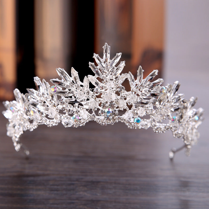 Crystal Bridal Crown & Headband - Luxury Wedding Headdress Crystal Crown, Bridal Crown, Headband, H | Ectron Online