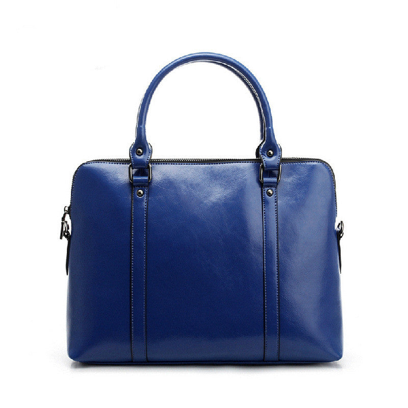 Fashionable lady leather briefcase