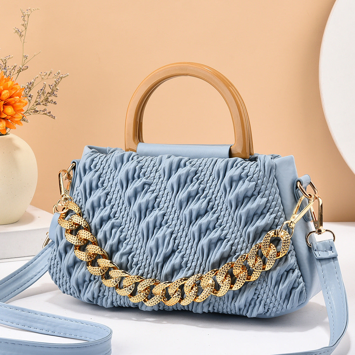 Women's Fashion Special-interest Pleated Cloud Messenger Bag Women's Fashion Special-interest Pleated | Ectron Online