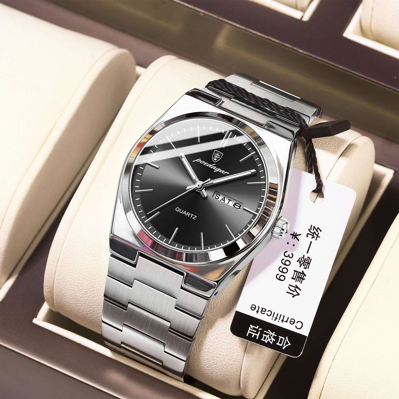 Men's Ultra-Thin Waterproof Watch Ultra-thin Men's Watch Waterproof Lumino | Ectron Online