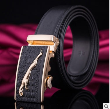 Men's leather factory direct belt buckle leather belt men's automatic belt belt wholesale business