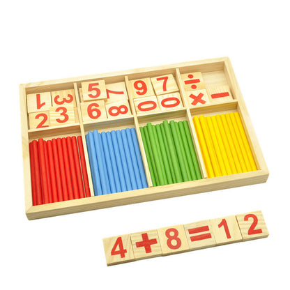 Wooden Montessori Math Toys Wooden Montessori early education math t | Ectron Online