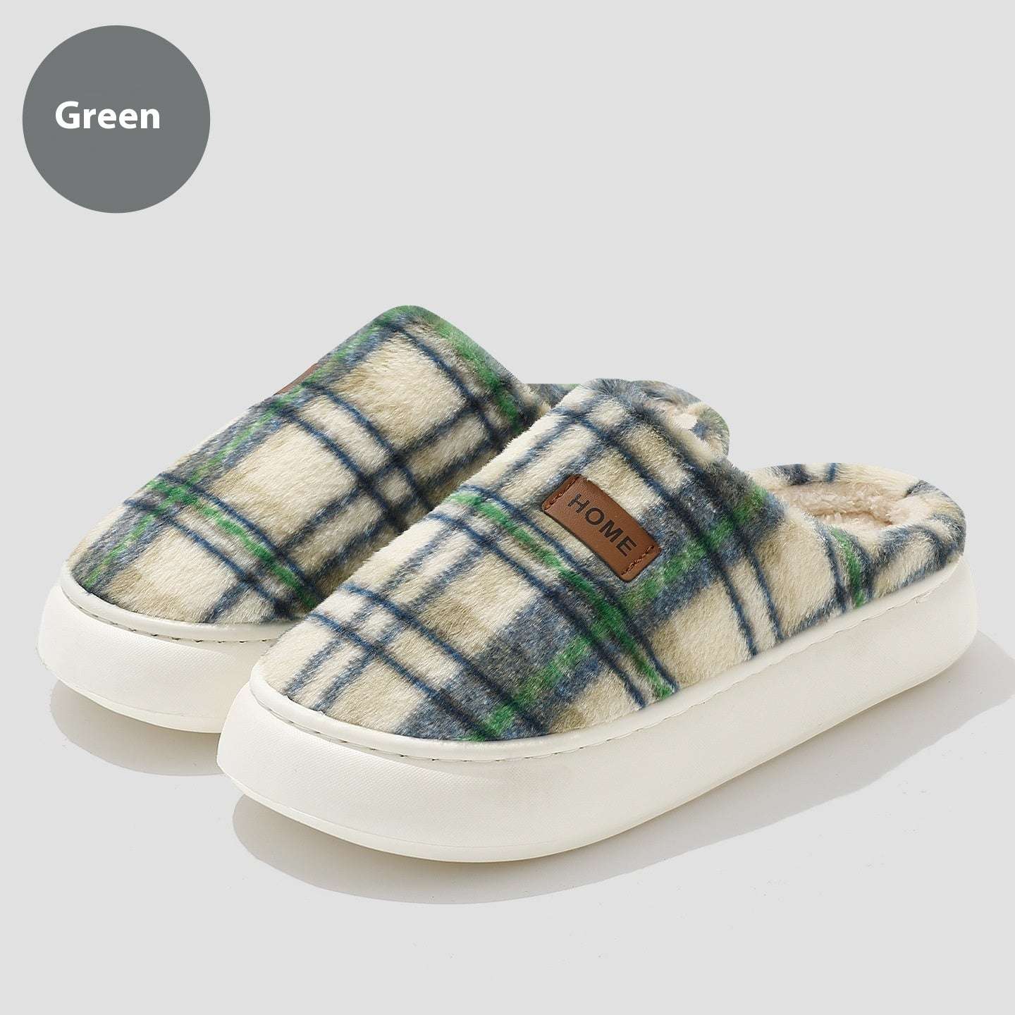 Women's Warm Cotton Slippers Women's Home Comfortable Warm Striped To | Ectron Online
