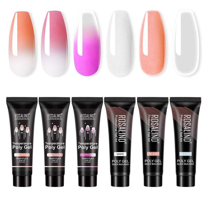 Multi-Color Mixed Solid Nail Model Glue - 3D Sculpting & Extension Gel