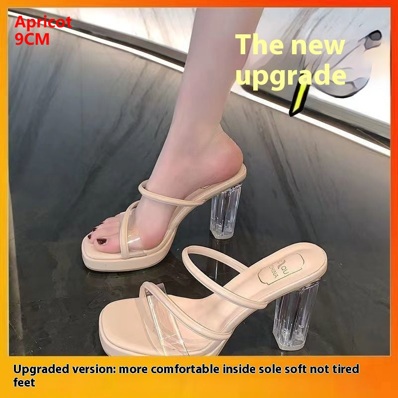 Open Toe Chunky Heel Platform High Heel Sandals Open Toe With Chunky Heel Platform High | Ectron Online