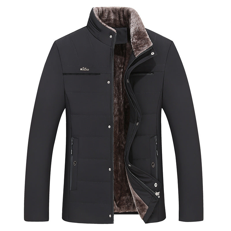 Men's Cotton-Padded Winter Coat Middle-aged Cotton-padded Clothes Daddy' | Ectron Online