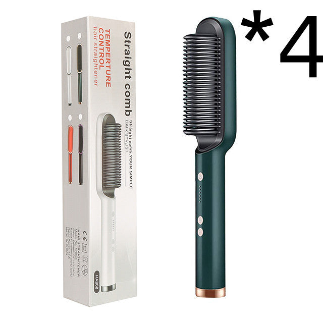 2-in-1 Hair Straightener Hot Comb with Negative Ion Curling Tong New 2 In 1 Hair Straightener Hot Comb Ne | Ectron Online