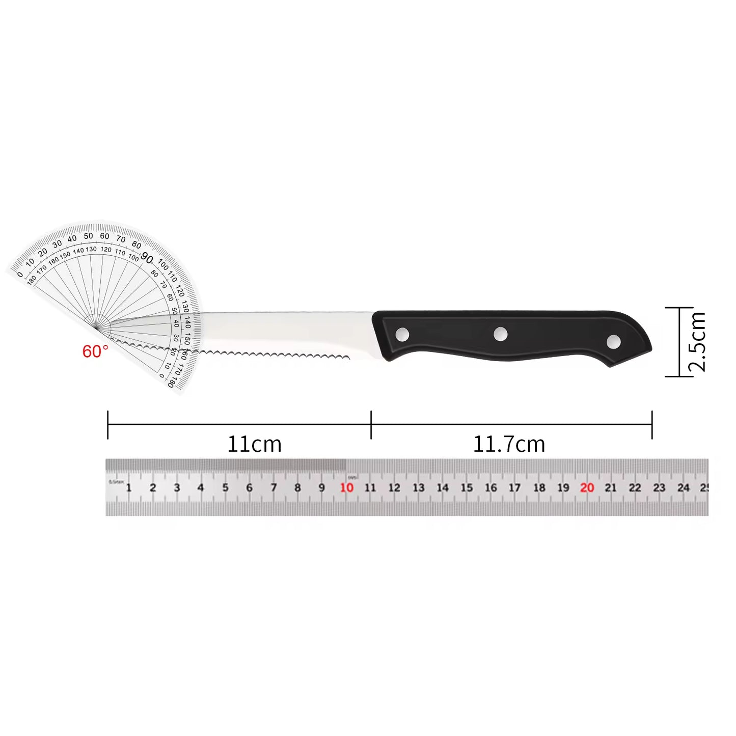 12-Piece High-Carbon Stainless Steel Knife Set | Meat & Steak Knives