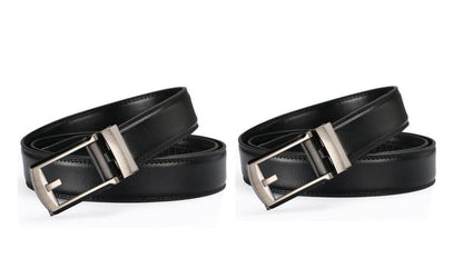 TV Belt Men's Comfort Click Fake Pin Buckle Men's Leather Belt