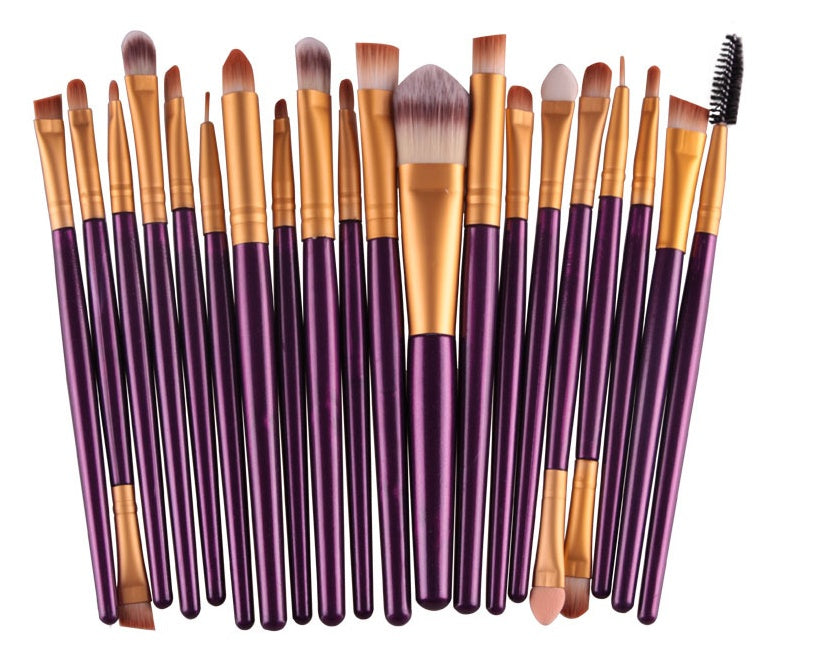 Makeup Brush Set: Powder, Blush & Eyeshadow Brushes Makeup brush set loose powder brush blus | Ectron Online