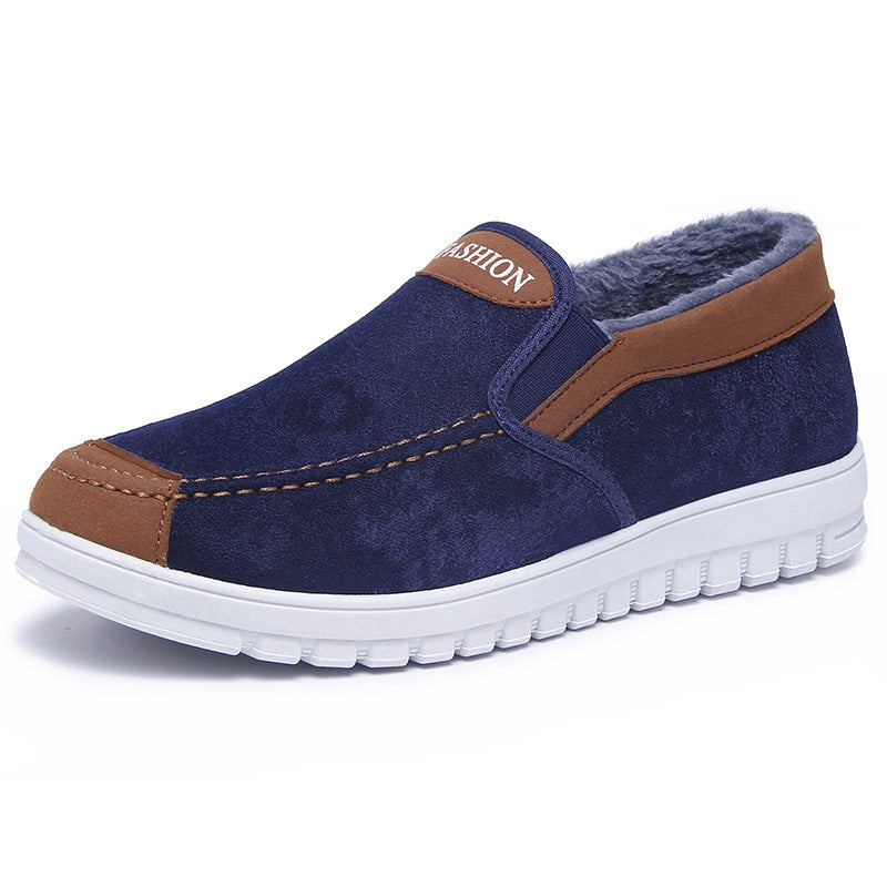 Plush Thick Men’s Cotton Shoes – Warm & Comfortable Plush Thick Men's Cotton Shoes | Ectron Online