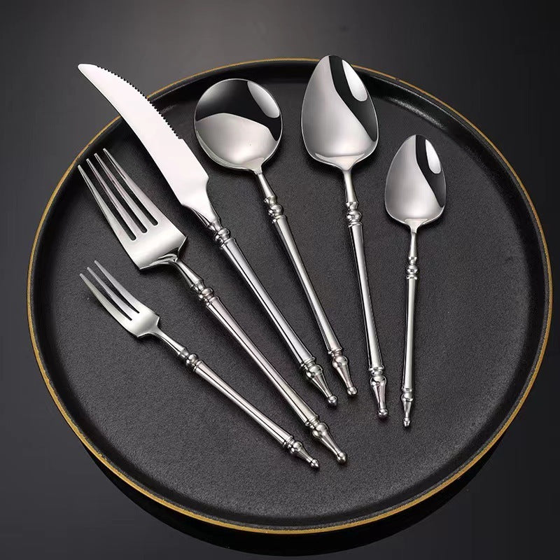 Stainless Steel Tableware Western Food Knife Fork Spoon Steak Knife Tableware