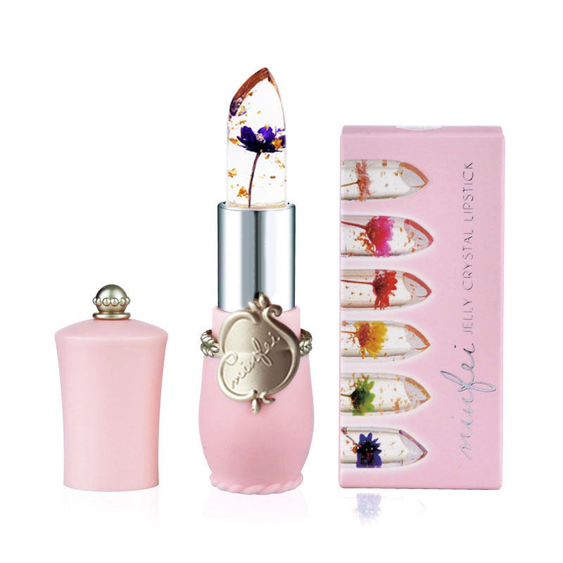 Minfei Jelly Lipstick – Gold Foil & Flower, Colour-Changing Minfei transparent gold foil temperature | Ectron Online