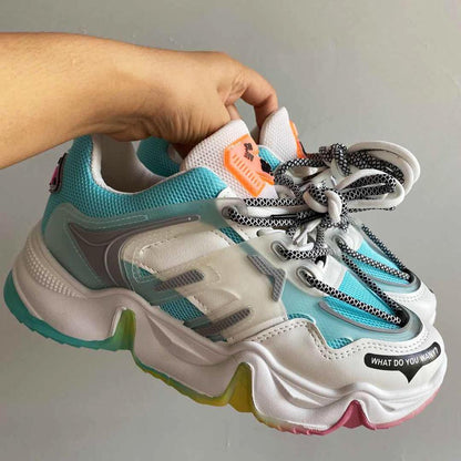 Women's summer rainbow bottom sneakers