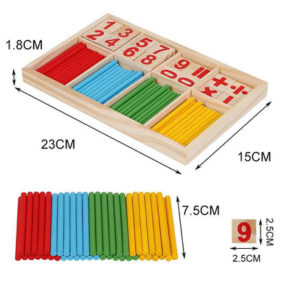 Wooden Montessori Math Toys Wooden Montessori early education math t | Ectron Online