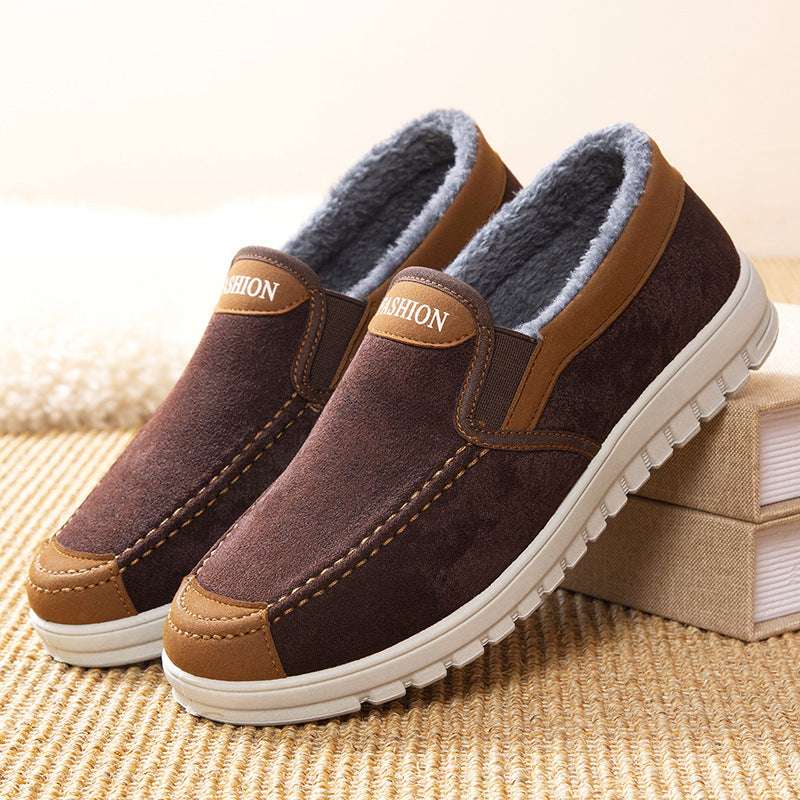 Plush Thick Men's Cotton Shoes